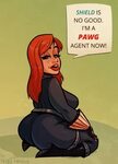 Black Widow - PAWG - Cartoon PinUp by HugoTendaz on DeviantA